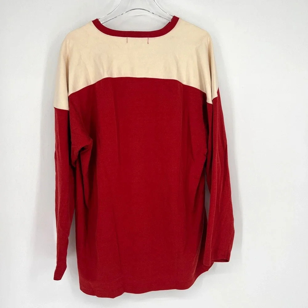Vtg‎ Polo Ralph Lauren Shirt Mens XL 90s Y2K Red White Logo Spellout Rare Preppy
